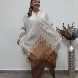 Alternative view of VESTIDO DIFUMINADO BEIG