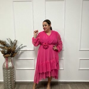 VESTIDO MAR FUCSIA