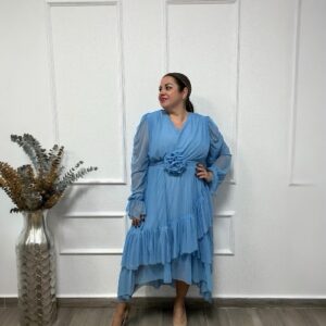 VESTIDO MAR CELESTE