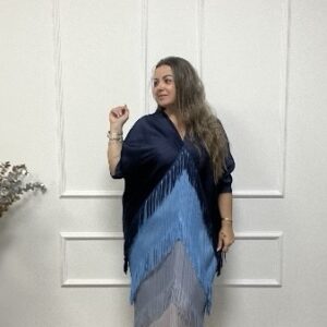 VESTIDO DIFUMINADO AZUL