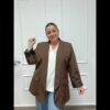 CHAQUETA ELEGAN PLUS MARRÓN