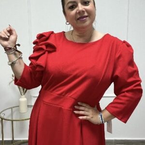 Alternative view of VESTIDO CIELO ROJO