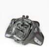 cartera flor plata