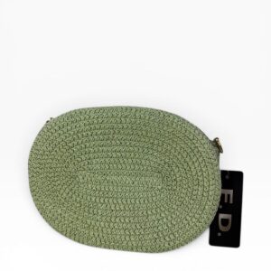 bolso de rafia verde
