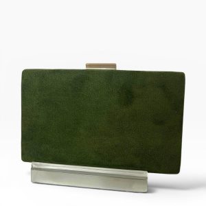 cartera verde piel de antes