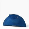 cartera de rafia azul
