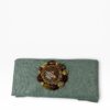 cartera verde ,marron