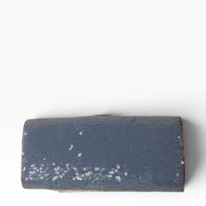 cartera celeste lentejuela