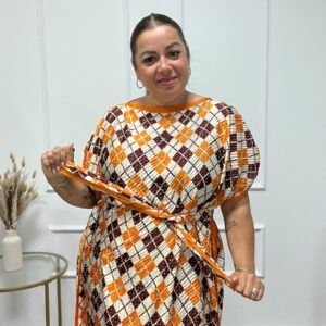 Alternative view of VESTIDO ROMBO