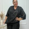 BLUSA DE LENTEJUELA NEGRA