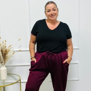 PANTALON MAR BURDEOS