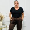 PANTALON MAR MARRON