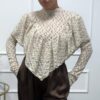 BLUSA VOLANTE BEIG