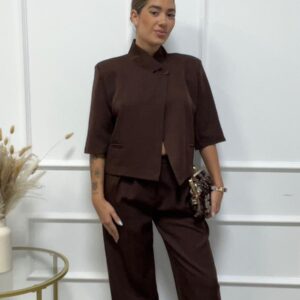 CONJUNTO ALBA MARRON