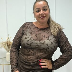 BLUSA NURIA MARRÓN