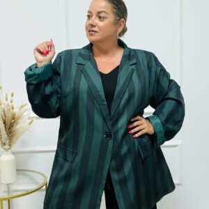 CHAQUETA, RAYA VERDE