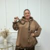 SUDADERA LEOPARDO MARRON