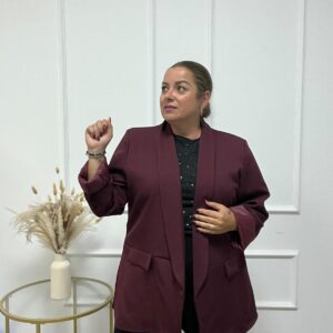 CHAQUETA ELEGAN PLUS BURDEO